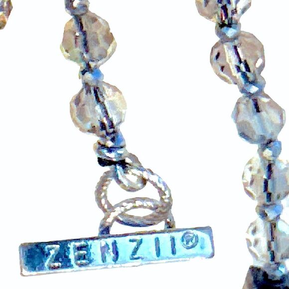 Zenzii huge sparkling dragonfly pendant long large crystal necklace 32”L - Picture 6 of 11